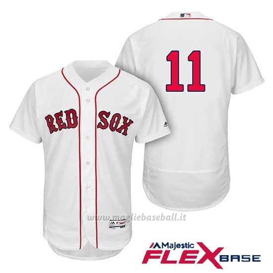 Maglia Baseball Uomo Boston Red Sox Rafael Devers Bianco 1ªFlex Base